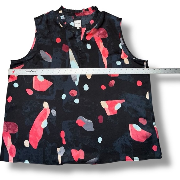 NIC +ZOE Kaleidoscope Tank - Black Multi XXL - Picture 10 of 12